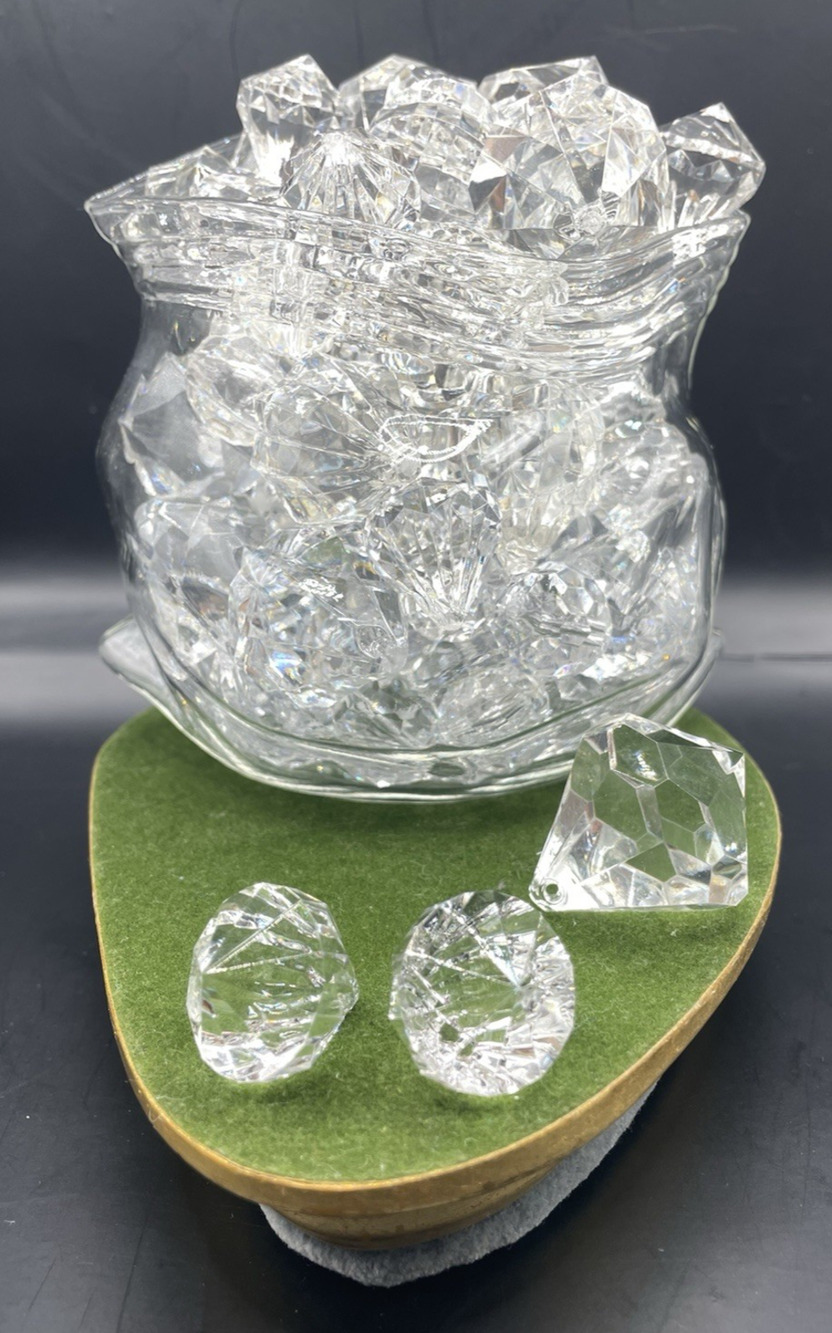 Dainty Realistic Unzipped Glass Sack Bag/Bowl/Jar